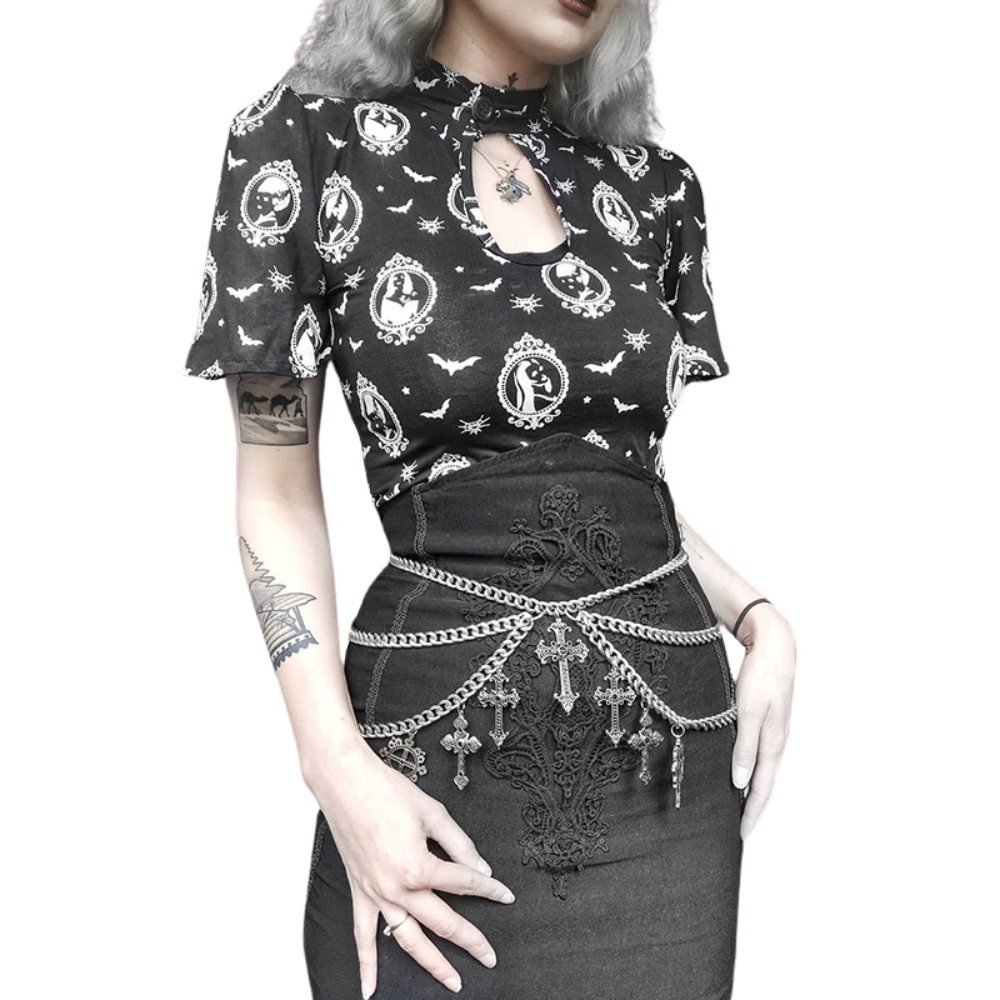 High Waist, Embroidery Dark Sexy Slim Pencil Skirt