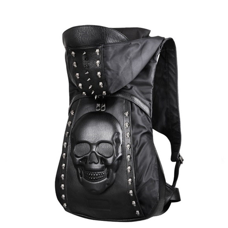 Hooded Skull Backpack.
